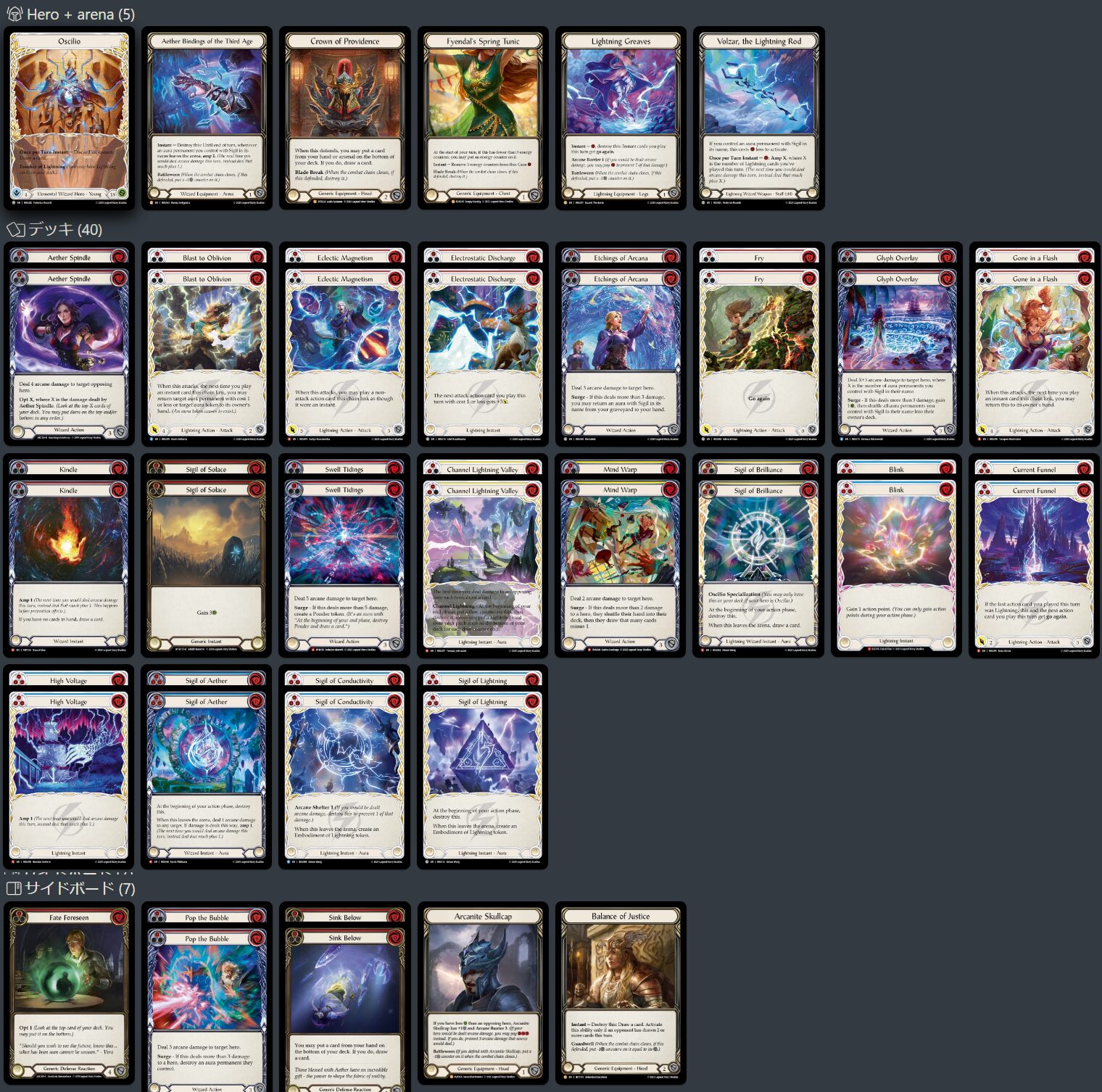 フローリアン デッキパーツセット FaB通販 TOKYO FAB 【Flesh and Blood 専門店】